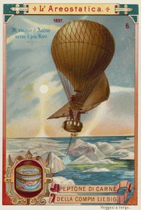 Intento de Salomon August Andree de volar al Polo Norte en globo, 1897 de European School
